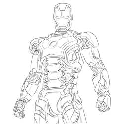Dibujo para colorear: Iron Man (Superhéroes) #80696 - Dibujos para Colorear e Imprimir Gratis