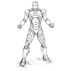 Dibujo para colorear: Iron Man (Superhéroes) #80701 - Dibujos para Colorear e Imprimir Gratis