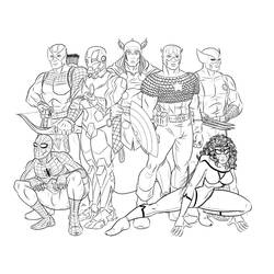 Dibujo para colorear: Marvel Super Heroes (Superhéroes) #80078 - Dibujos para Colorear e Imprimir Gratis