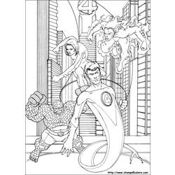 Dibujo para colorear: Mr. Fantastic (Superhéroes) #84794 - Dibujos para Colorear e Imprimir Gratis