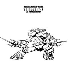 Dibujo para colorear: Ninja Turtles (Superhéroes) #75367 - Dibujos para Colorear e Imprimir Gratis