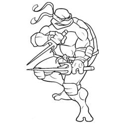 Dibujo para colorear: Ninja Turtles (Superhéroes) #75412 - Dibujos para Colorear e Imprimir Gratis