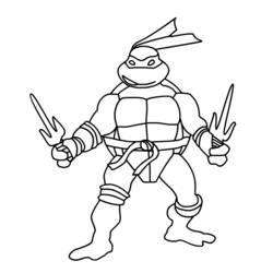 Dibujo para colorear: Ninja Turtles (Superhéroes) #75417 - Dibujos para Colorear e Imprimir Gratis