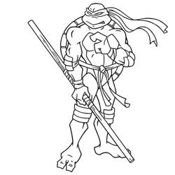 Dibujo para colorear: Ninja Turtles (Superhéroes) #75456 - Dibujos para Colorear e Imprimir Gratis
