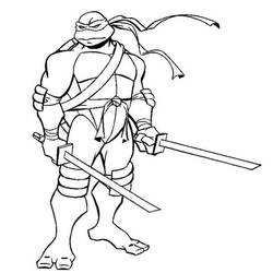 Dibujo para colorear: Ninja Turtles (Superhéroes) #75460 - Dibujos para Colorear e Imprimir Gratis