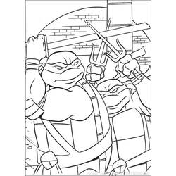 Dibujo para colorear: Ninja Turtles (Superhéroes) #75462 - Dibujos para Colorear e Imprimir Gratis