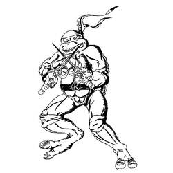 Dibujo para colorear: Ninja Turtles (Superhéroes) #75487 - Dibujos para Colorear e Imprimir Gratis