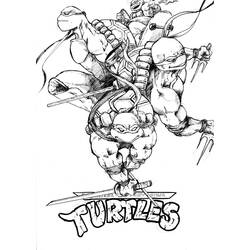 Dibujo para colorear: Ninja Turtles (Superhéroes) #75522 - Dibujos para Colorear e Imprimir Gratis