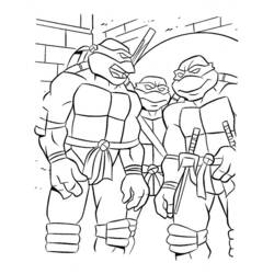 Dibujo para colorear: Ninja Turtles (Superhéroes) #75563 - Dibujos para Colorear e Imprimir Gratis