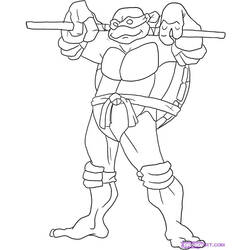 Dibujo para colorear: Ninja Turtles (Superhéroes) #75680 - Dibujos para Colorear e Imprimir Gratis