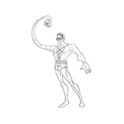 Dibujo para colorear: Plastic Man (Superhéroes) #83420 - Dibujos para Colorear e Imprimir Gratis