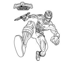 Dibujo para colorear: Power Rangers (Superhéroes) #50041 - Dibujos para Colorear e Imprimir Gratis