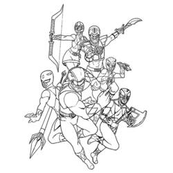 Dibujo para colorear: Power Rangers (Superhéroes) #50047 - Dibujos para Colorear e Imprimir Gratis