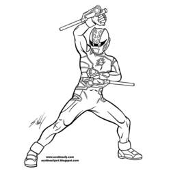 Dibujo para colorear: Power Rangers (Superhéroes) #50080 - Dibujos para Colorear e Imprimir Gratis