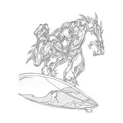 Dibujo para colorear: Silver Surfer (Superhéroes) #81133 - Dibujos para Colorear e Imprimir Gratis