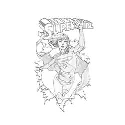 Dibujo para colorear: Supergirl (Superhéroes) #83932 - Dibujos para Colorear e Imprimir Gratis