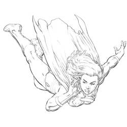 Dibujo para colorear: Supergirl (Superhéroes) #83935 - Dibujos para Colorear e Imprimir Gratis