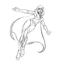 Dibujo para colorear: Supergirl (Superhéroes) #83940 - Dibujos para Colorear e Imprimir Gratis