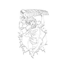 Dibujo para colorear: Supergirl (Superhéroes) #83941 - Dibujos para Colorear e Imprimir Gratis