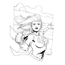 Dibujo para colorear: Supergirl (Superhéroes) #83946 - Dibujos para Colorear e Imprimir Gratis