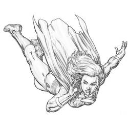Dibujo para colorear: Supergirl (Superhéroes) #83948 - Dibujos para Colorear e Imprimir Gratis