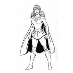 Dibujo para colorear: Supergirl (Superhéroes) #83950 - Dibujos para Colorear e Imprimir Gratis