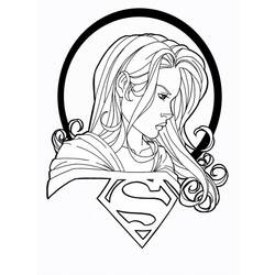 Dibujo para colorear: Supergirl (Superhéroes) #83956 - Dibujos para Colorear e Imprimir Gratis