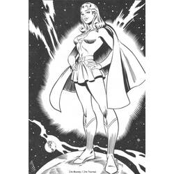 Dibujo para colorear: Supergirl (Superhéroes) #84000 - Dibujos para Colorear e Imprimir Gratis