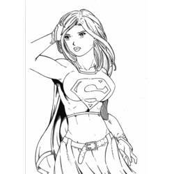 Dibujo para colorear: Supergirl (Superhéroes) #84010 - Dibujos para Colorear e Imprimir Gratis