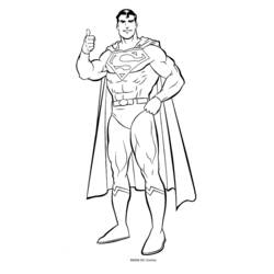 Dibujos para colorear: Superman - Dibujos para Colorear e Imprimir Gratis