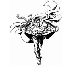 Dibujo para colorear: Superman (Superhéroes) #83726 - Dibujos para Colorear e Imprimir Gratis