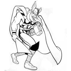 Dibujo para colorear: Thor (Superhéroes) #75905 - Dibujos para Colorear e Imprimir Gratis
