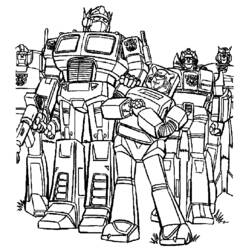 Dibujo para colorear: Transformers (Superhéroes) #75107 - Dibujos para Colorear e Imprimir Gratis