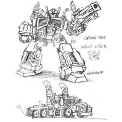 Dibujo para colorear: Transformers (Superhéroes) #75162 - Dibujos para Colorear e Imprimir Gratis