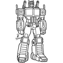 Dibujo para colorear: Transformers (Superhéroes) #75177 - Dibujos para Colorear e Imprimir Gratis