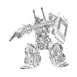 Dibujo para colorear: Transformers (Superhéroes) #75183 - Dibujos para Colorear e Imprimir Gratis