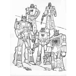 Dibujo para colorear: Transformers (Superhéroes) #75204 - Dibujos para Colorear e Imprimir Gratis