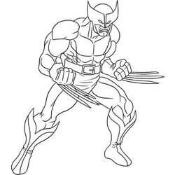 Dibujos para colorear: Wolverine - Dibujos para Colorear e Imprimir Gratis