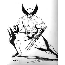 Dibujo para colorear: Wolverine (Superhéroes) #74844 - Dibujos para Colorear e Imprimir Gratis