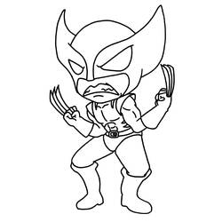 Dibujo para colorear: Wolverine (Superhéroes) #74847 - Dibujos para Colorear e Imprimir Gratis