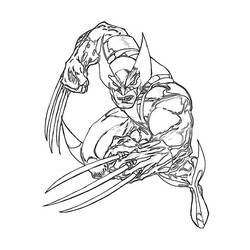 Dibujo para colorear: Wolverine (Superhéroes) #74850 - Dibujos para Colorear e Imprimir Gratis