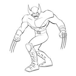 Dibujo para colorear: Wolverine (Superhéroes) #74856 - Dibujos para Colorear e Imprimir Gratis