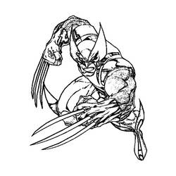 Dibujo para colorear: Wolverine (Superhéroes) #74865 - Dibujos para Colorear e Imprimir Gratis