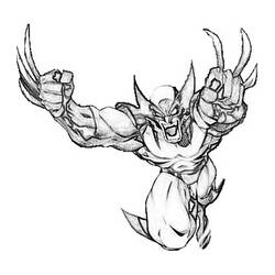Dibujo para colorear: Wolverine (Superhéroes) #74882 - Dibujos para Colorear e Imprimir Gratis