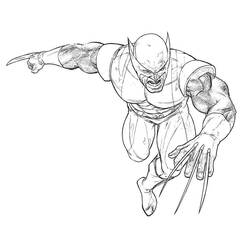 Dibujo para colorear: Wolverine (Superhéroes) #74883 - Dibujos para Colorear e Imprimir Gratis