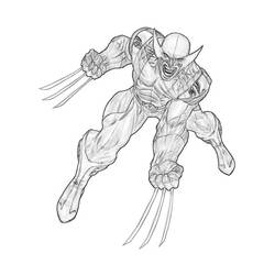 Dibujo para colorear: Wolverine (Superhéroes) #74892 - Dibujos para Colorear e Imprimir Gratis
