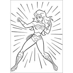 Dibujo para colorear: Wonder Woman (Superhéroes) #74546 - Dibujos para Colorear e Imprimir Gratis