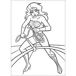 Dibujo para colorear: Wonder Woman (Superhéroes) #74547 - Dibujos para Colorear e Imprimir Gratis