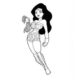 Dibujo para colorear: Wonder Woman (Superhéroes) #74549 - Dibujos para Colorear e Imprimir Gratis