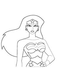 Dibujo para colorear: Wonder Woman (Superhéroes) #74555 - Dibujos para Colorear e Imprimir Gratis